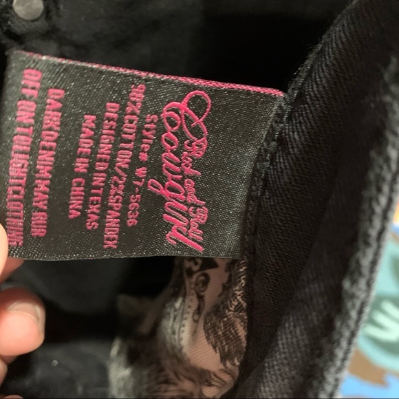 ROCK & ROLL Riding Black Jeans Pants 29 X 36 Long - Picture 4 of 4